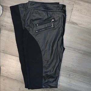 BCBG Faux leather pants